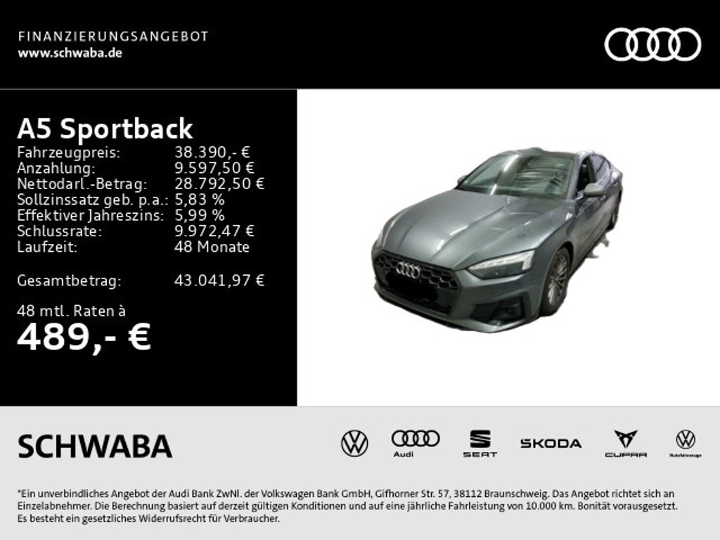 Audi A5 2022 Benzine