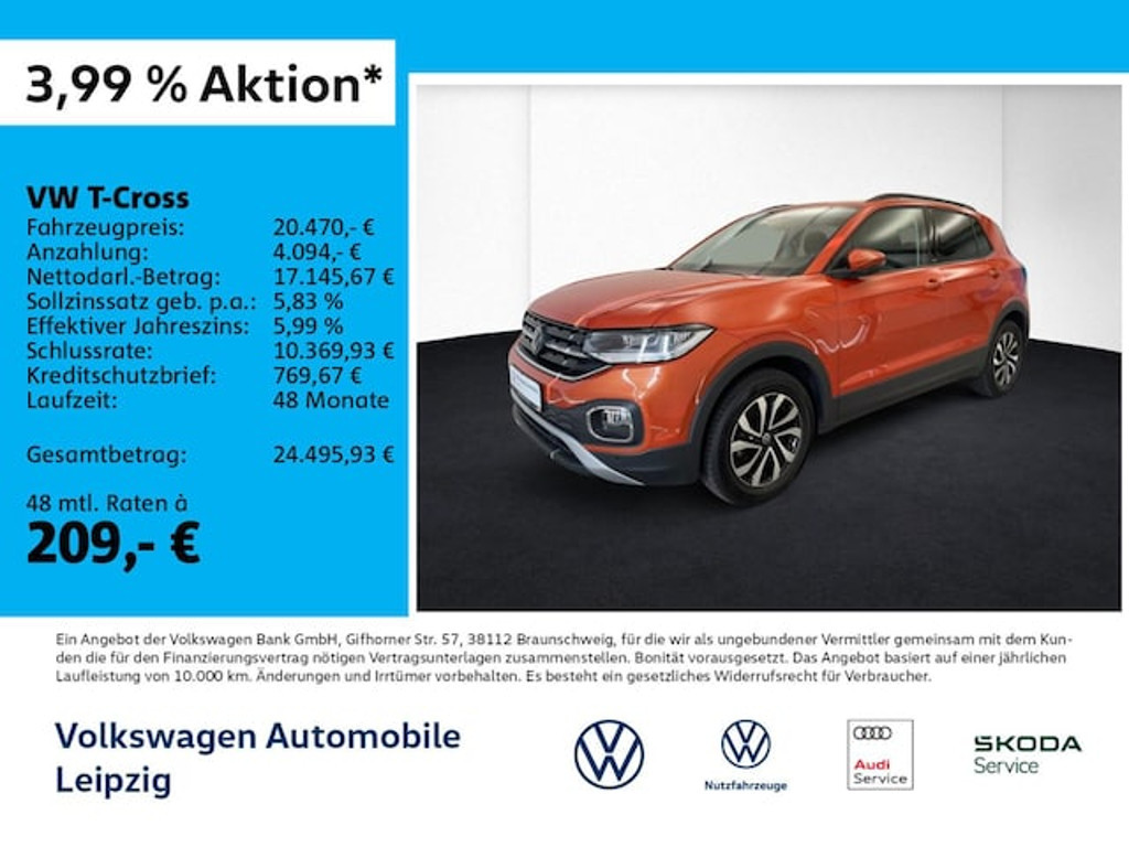 Volkswagen T-Cross 2022 Benzine