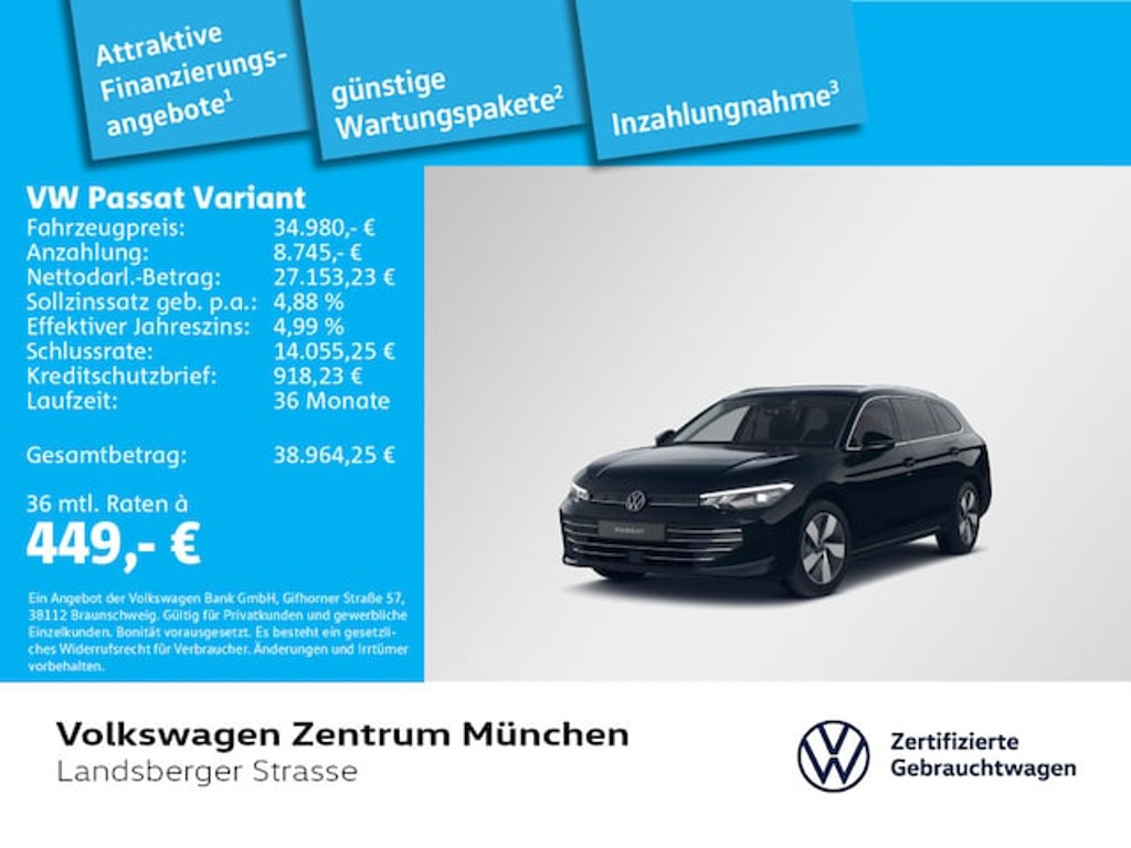 Volkswagen Passat 2025 Benzine