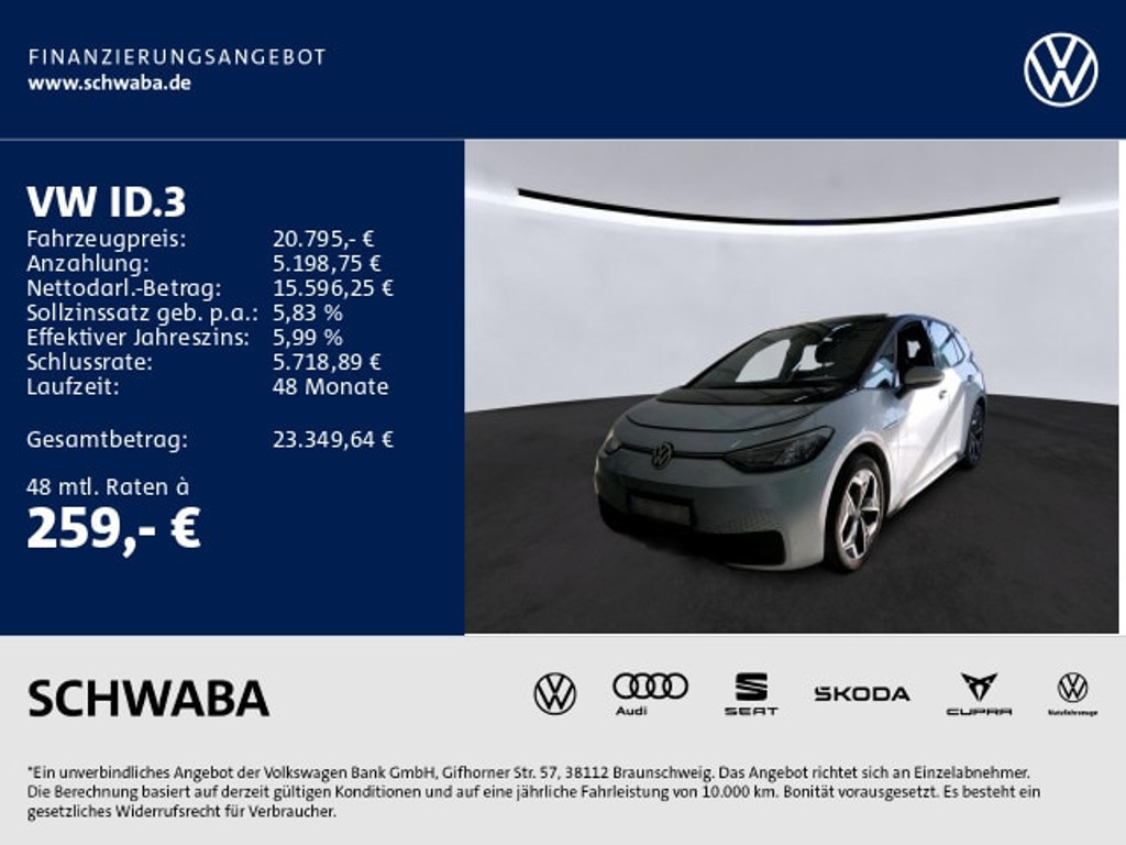Volkswagen ID.3 2022 Elektrisch