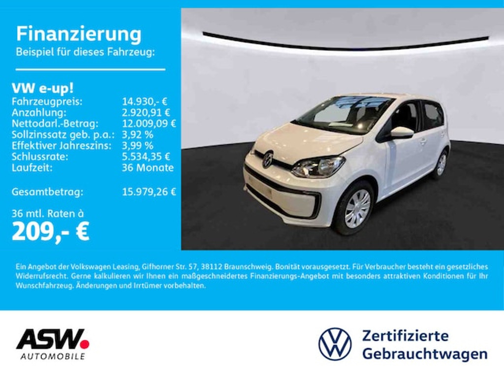 Volkswagen e-Up! 2021 Elektrisch