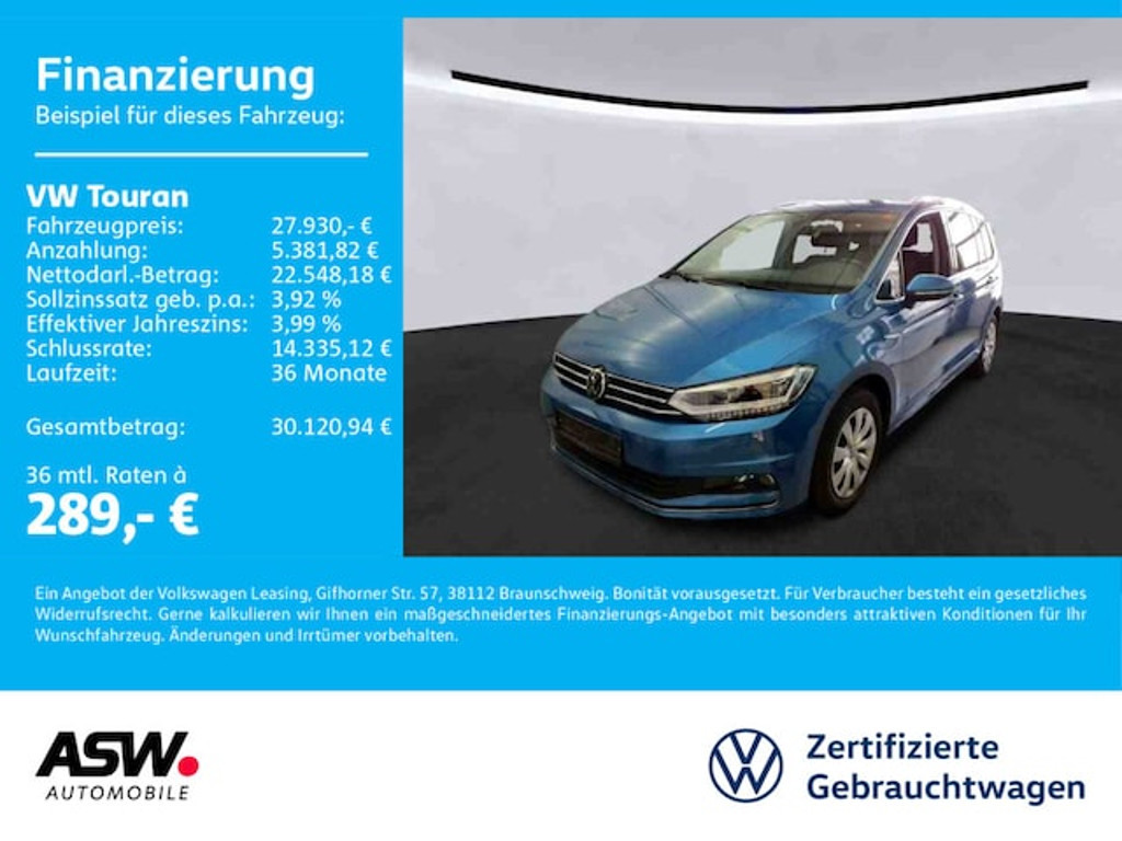 Volkswagen Touran 2022 Benzine