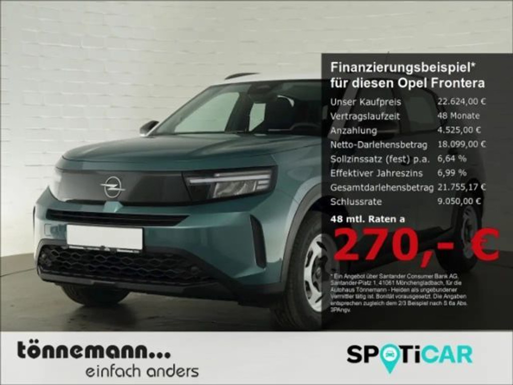 Opel Frontera 2025 Hybride Benzine
