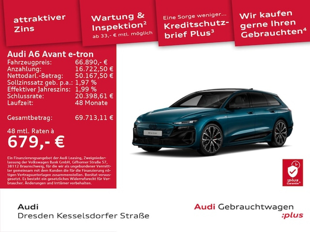 Audi A6 e-tron 2025 Elektrisch
