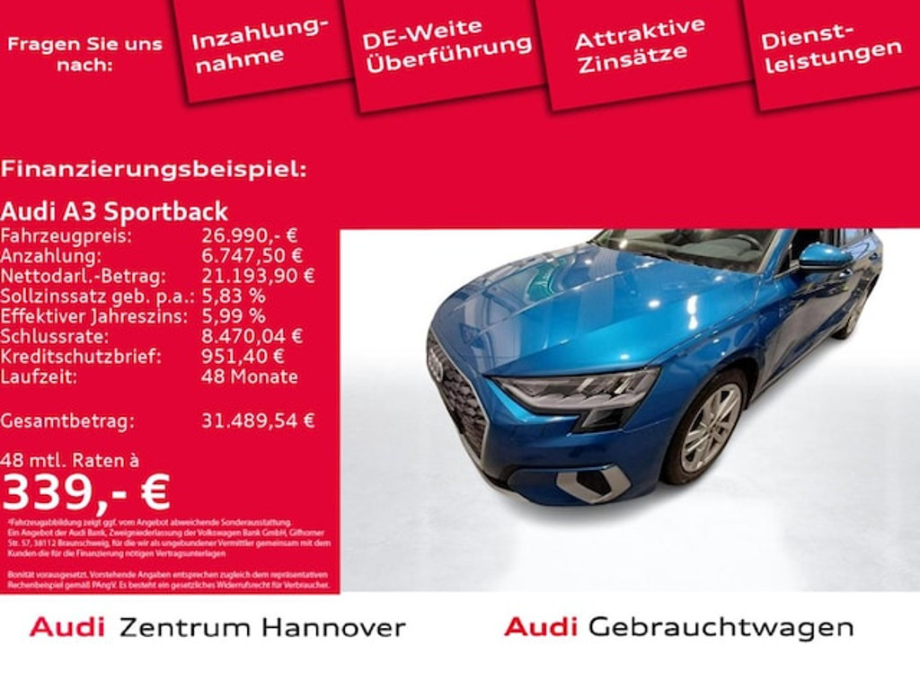 Audi A3 2022 Hybride Benzine
