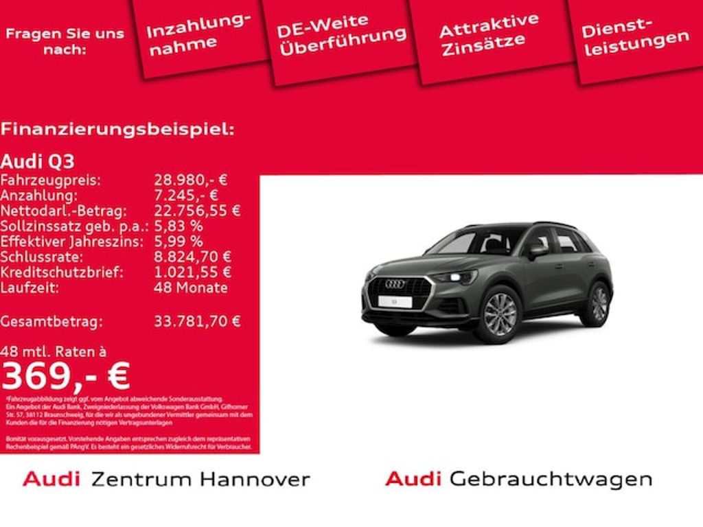 Audi Q3 2022 Benzine