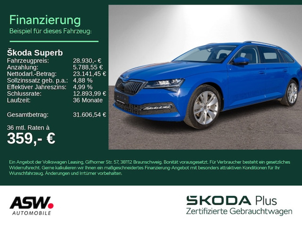 Skoda Superb 2022 Benzine