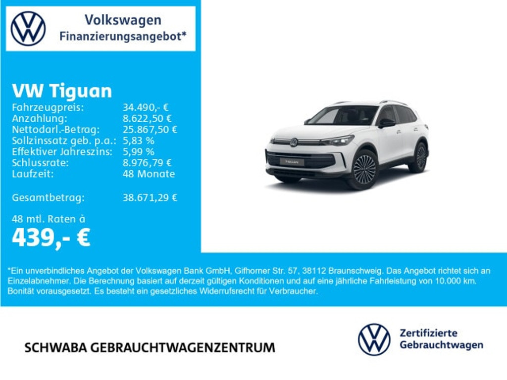 Volkswagen Tiguan 2025 Benzine