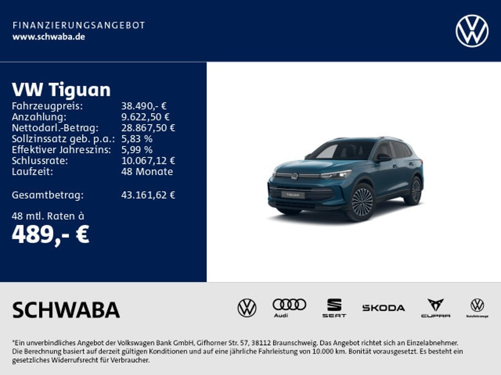 Volkswagen Tiguan 2025 Benzine