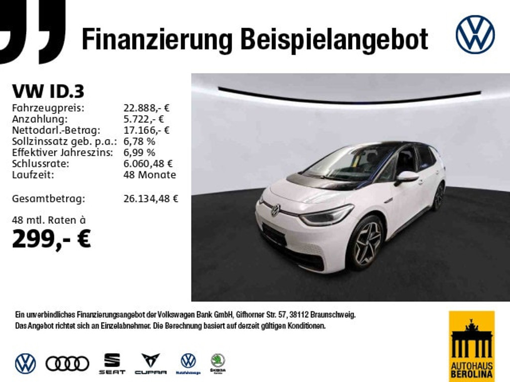 Volkswagen ID.3 2022 Elektrisch