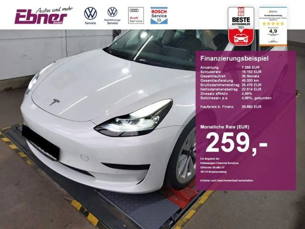 Tesla Model 3 2022 Elektrisch