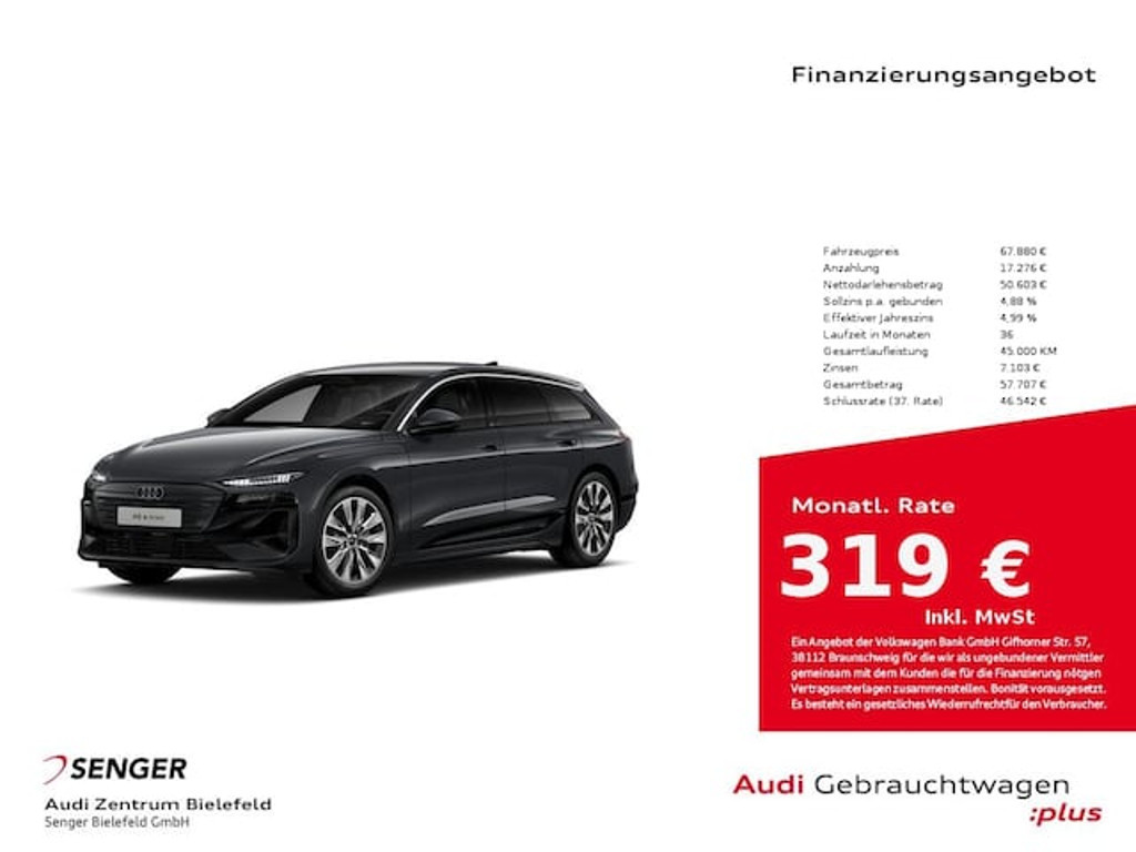 Audi A6 e-tron 2025 Elektrisch