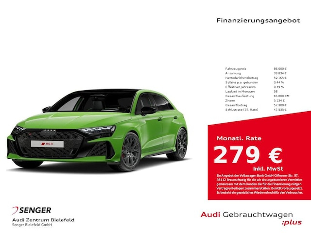 Audi RS3 2025 Benzine