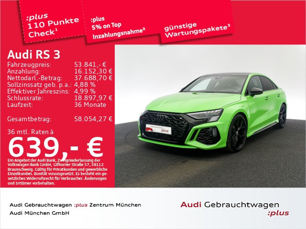 Audi RS3 2022 Benzine