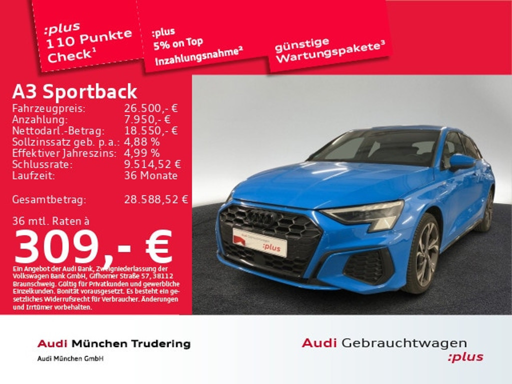 Audi A3 2022 Hybride Benzine