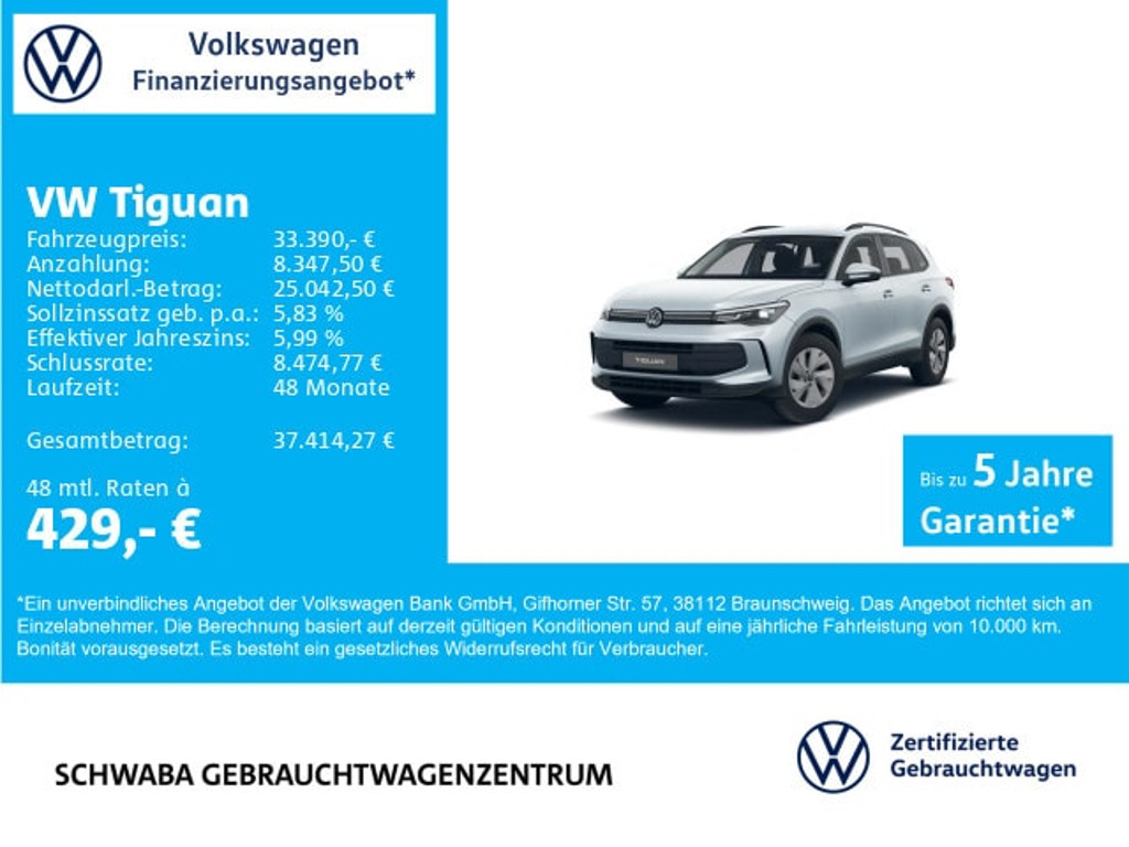 Volkswagen Tiguan 2025 Benzine