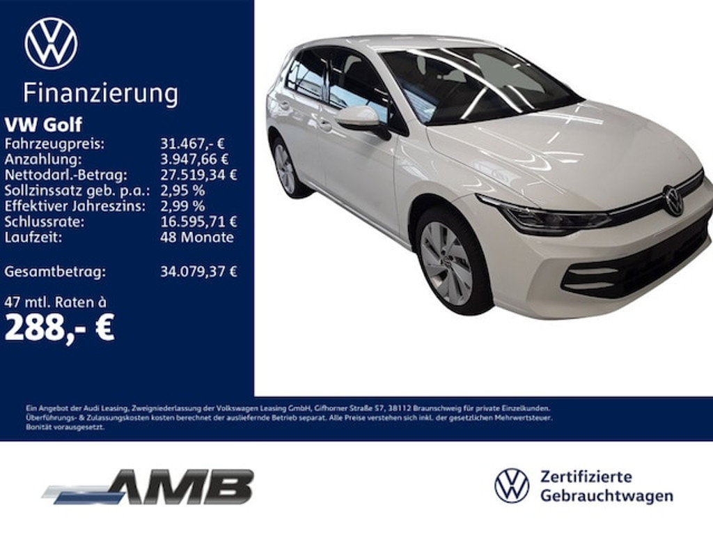 Volkswagen Golf 2025 Hybride Benzine