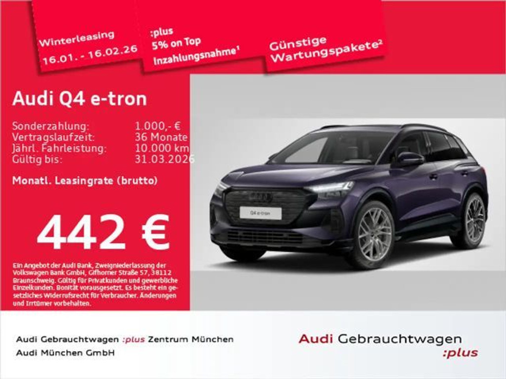 Audi Q4 e-tron 2025 Elektrisch