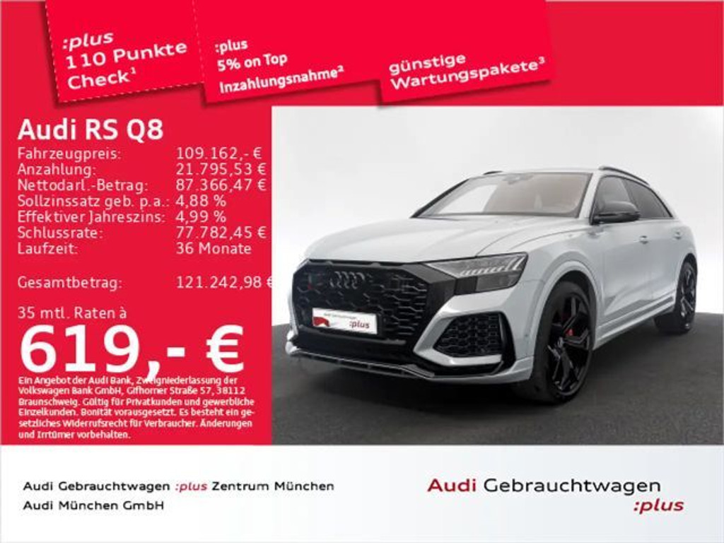 Audi RS Q8 2022 Benzine