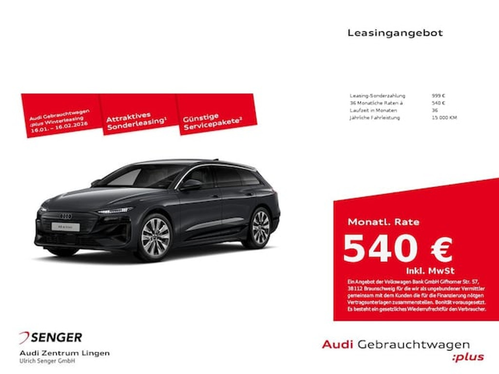 Audi A6 e-tron 2025 Elektrisch