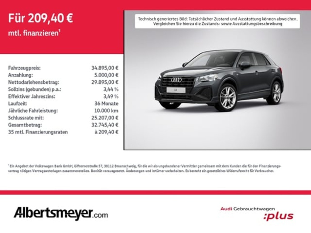Audi Q2 2025 Benzine