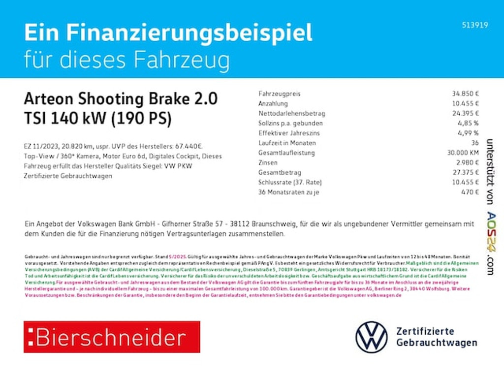 Volkswagen Arteon Shooting Brake 2023 Benzine