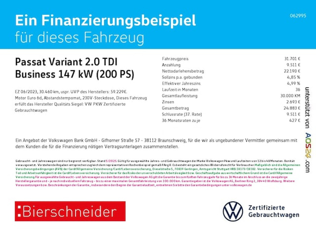 Volkswagen Passat 2023 Diesel