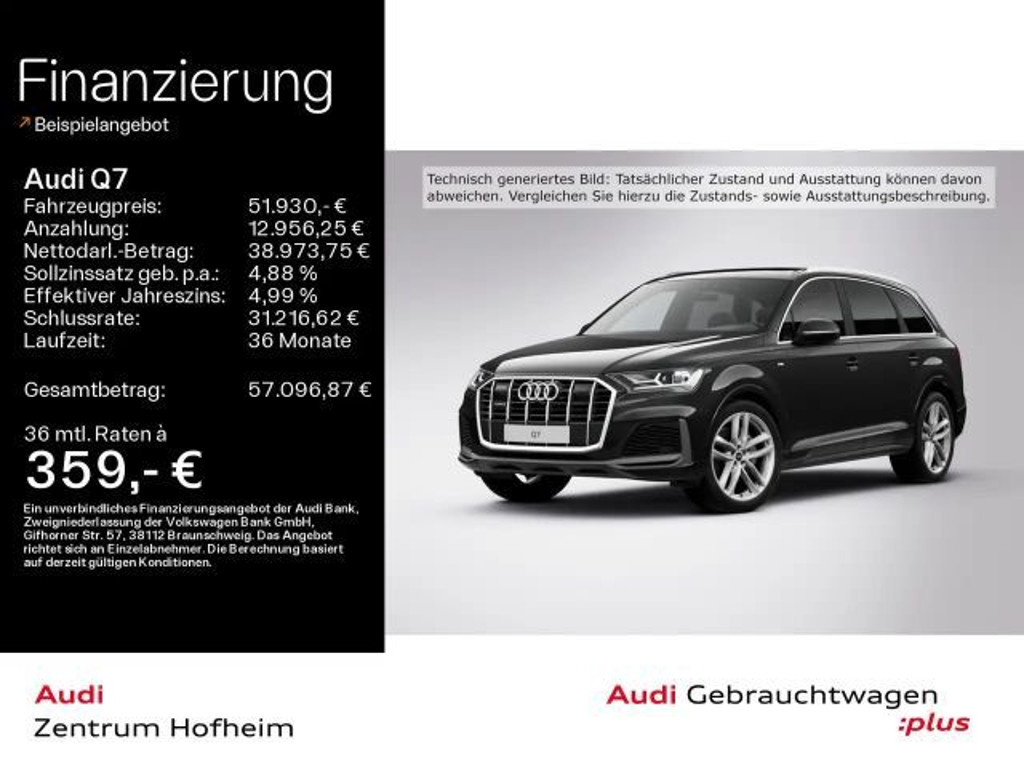 Audi Q7 2022 Benzine
