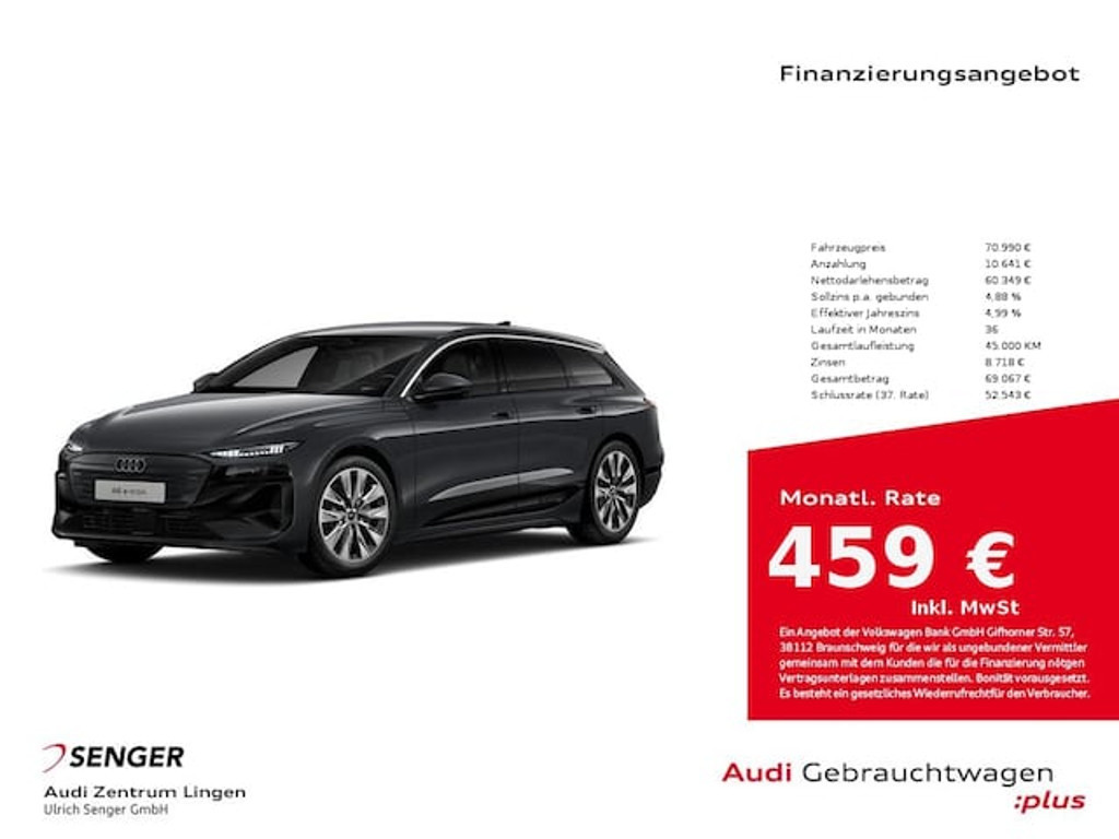 Audi A6 e-tron 2025 Elektrisch