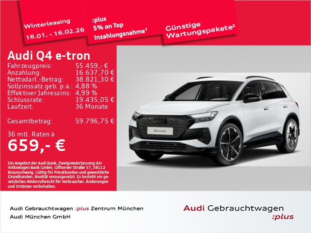 Audi Q4 e-tron 2025 Elektrisch