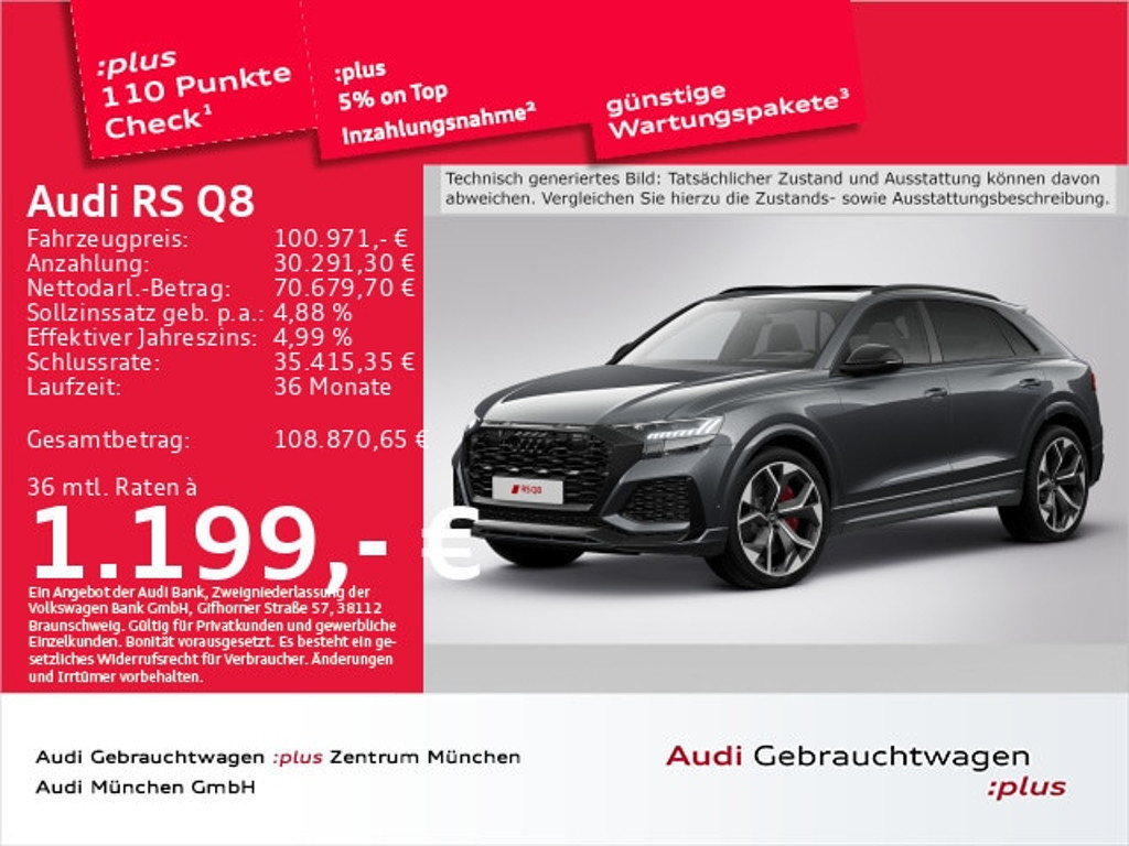 Audi RS Q8 2022 Benzine