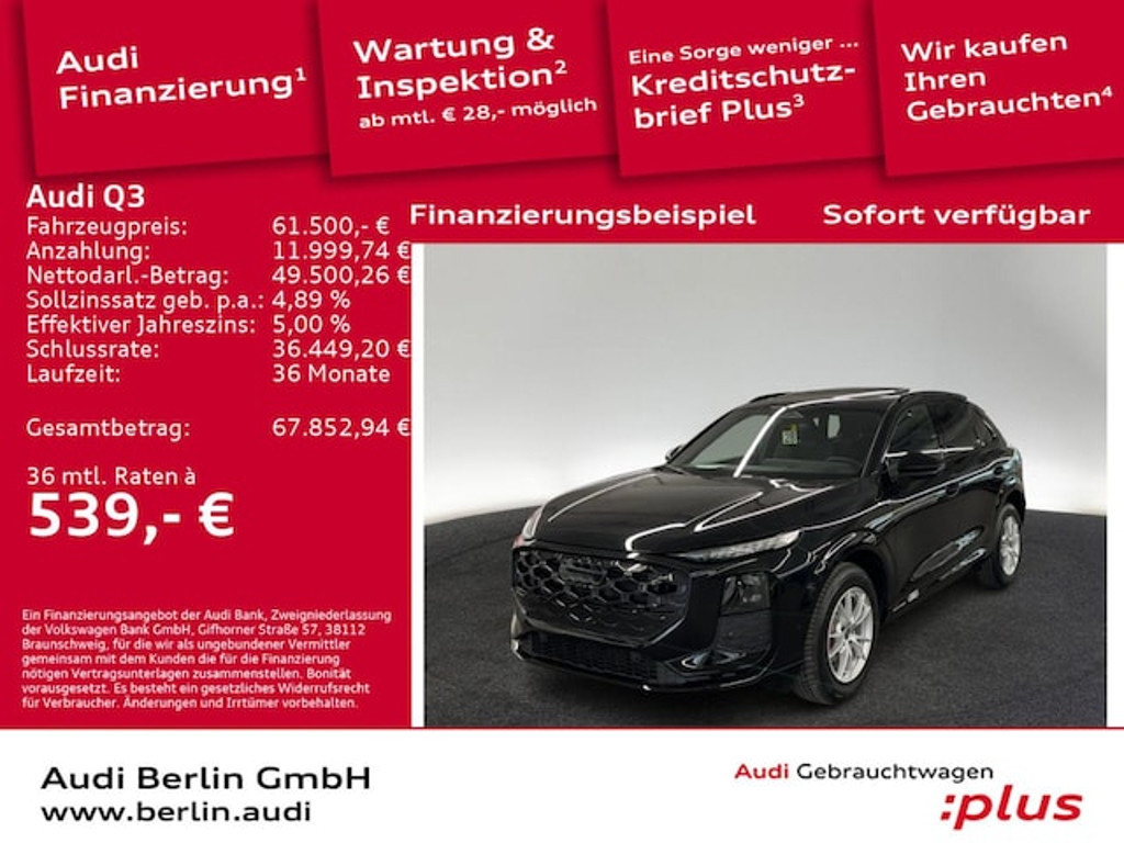 Audi Q3 2026 Benzine