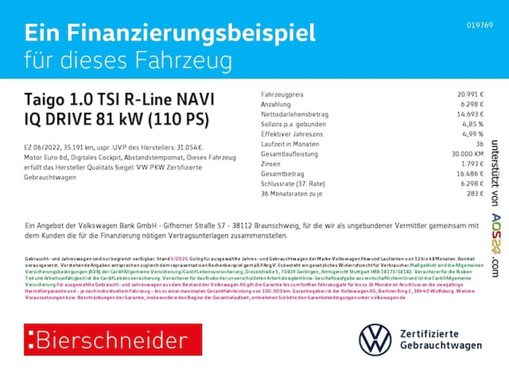 Volkswagen Taigo 2022 Benzine