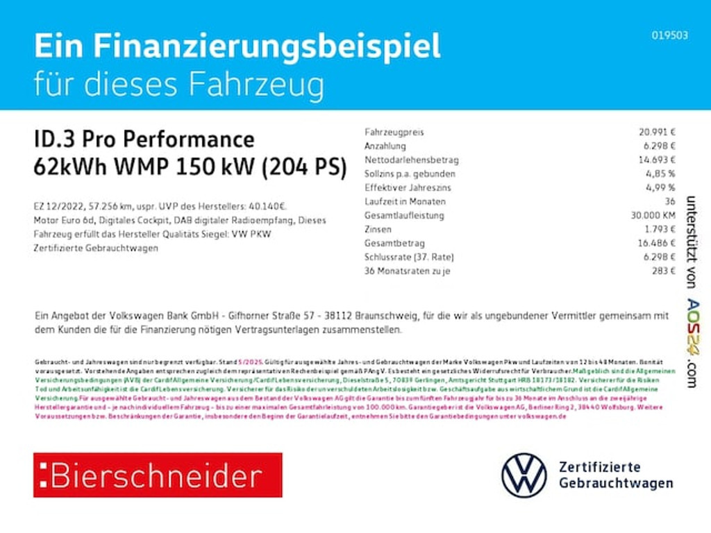 Volkswagen ID.3 2022 Elektrisch