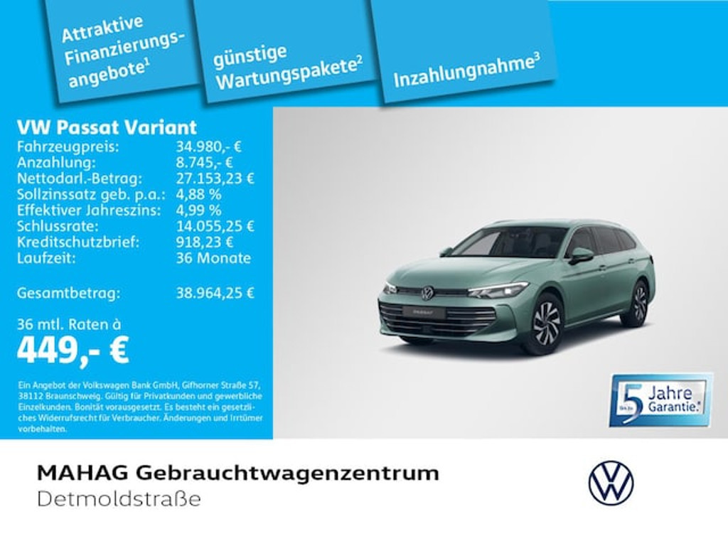 Volkswagen Passat 2025 Benzine