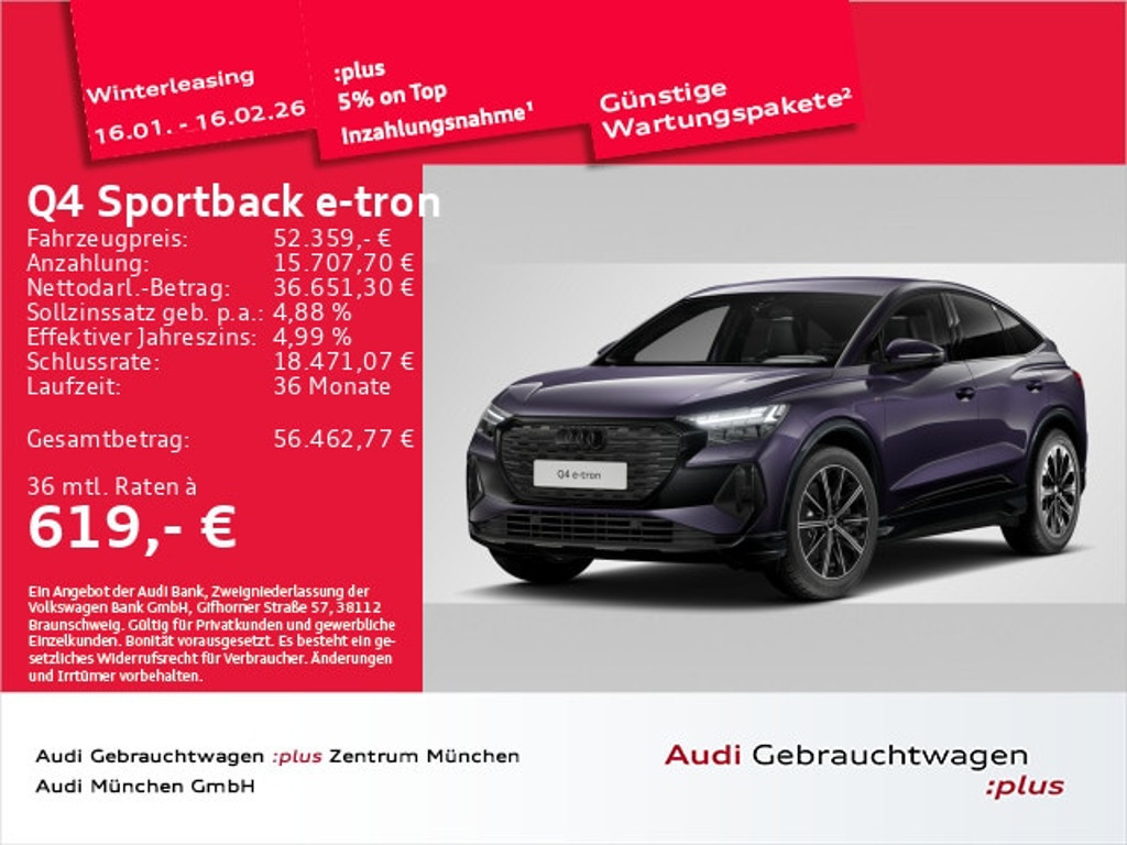 Audi Q4 e-tron 2025 Elektrisch