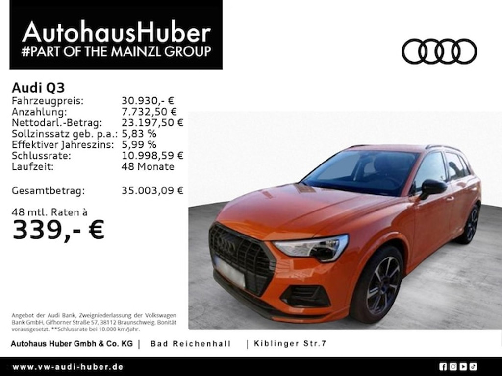 Audi Q3 2023 Benzine