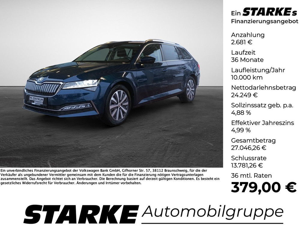 Skoda Superb 2022 Hybride Benzine
