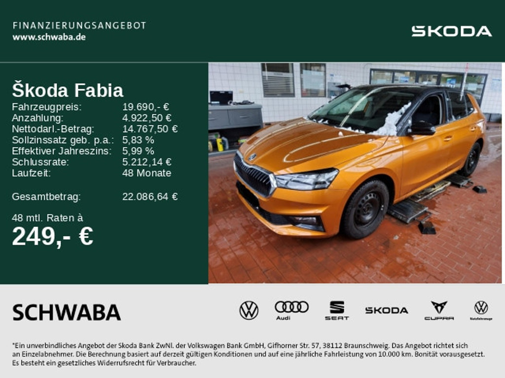 Skoda Fabia 2022 Benzine