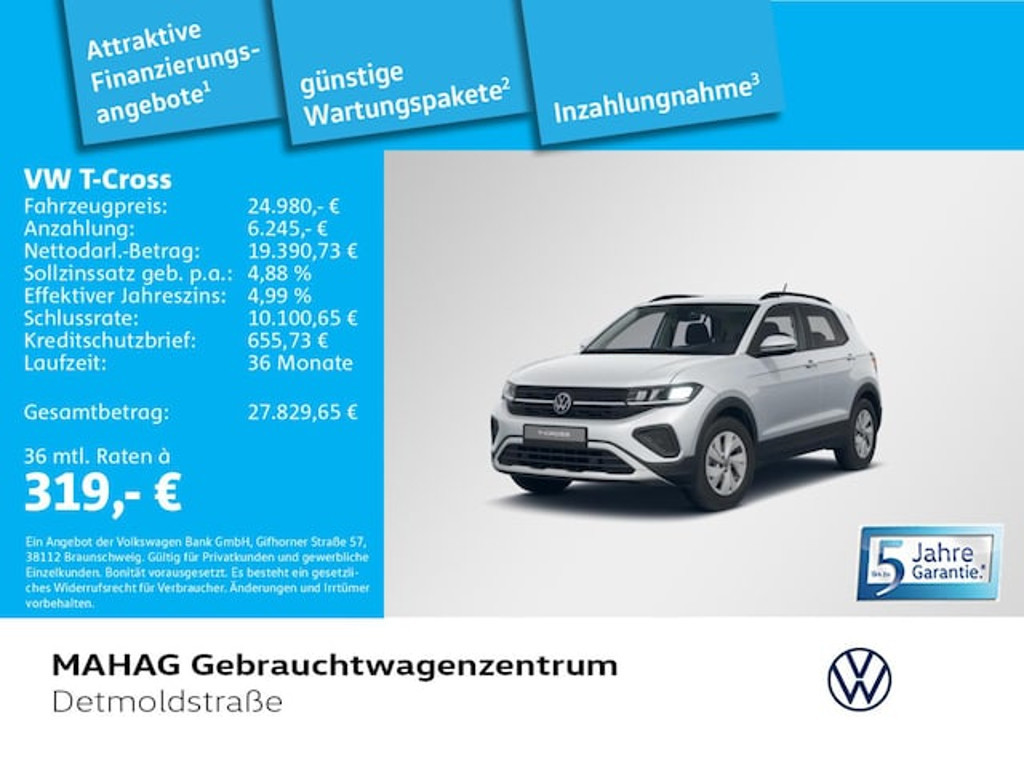 Volkswagen T-Cross 2025 Benzine