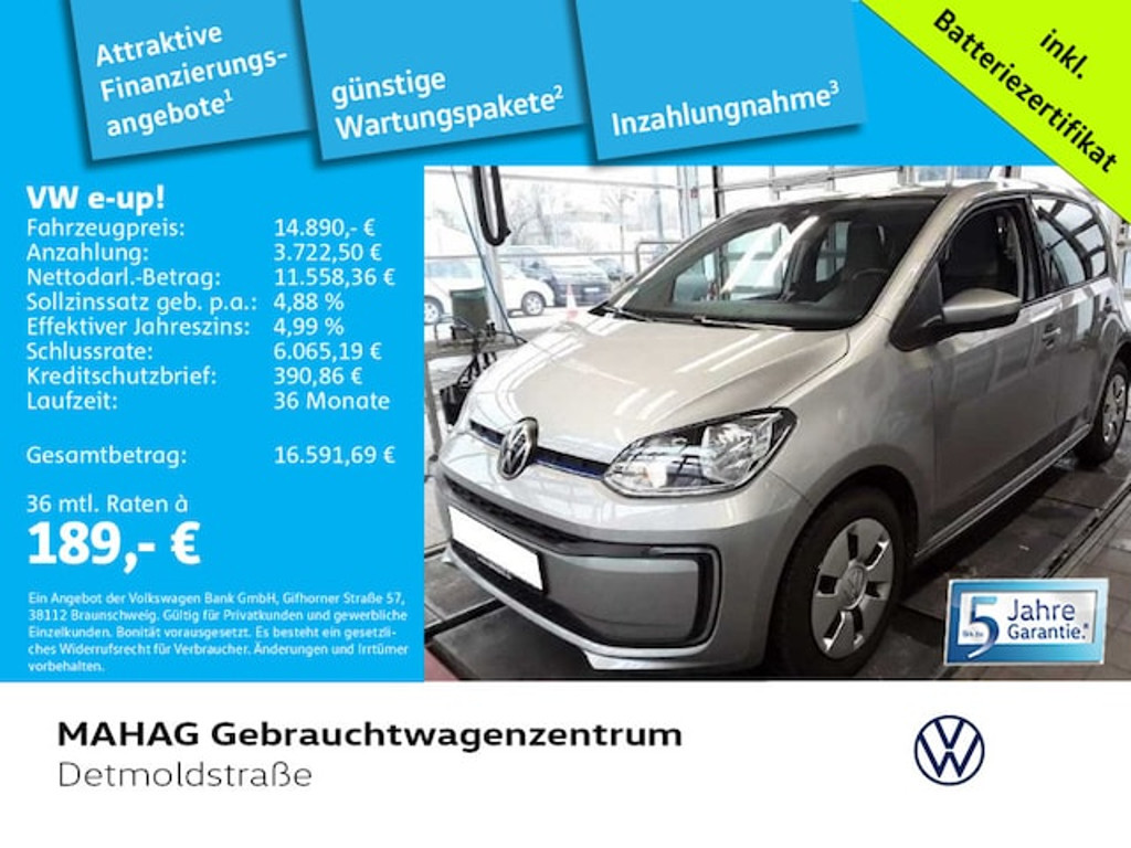 Volkswagen e-Up! 2022 Elektrisch