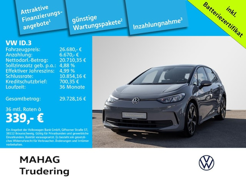 Volkswagen ID.3 2023 Elektrisch