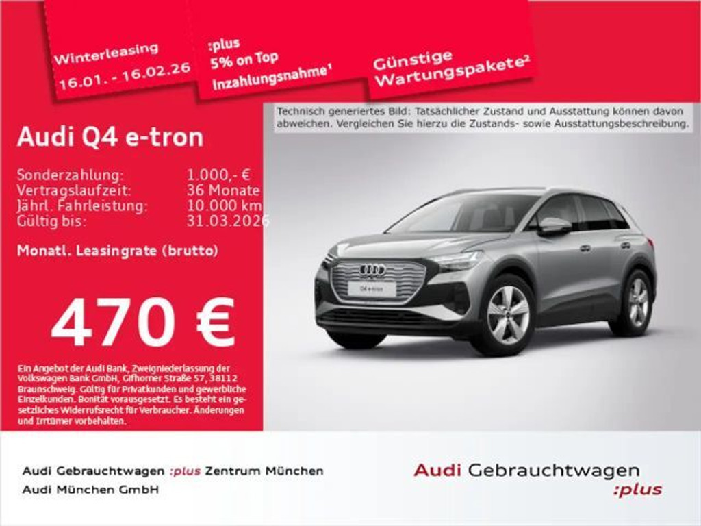 Audi Q4 e-tron 2024 Elektrisch