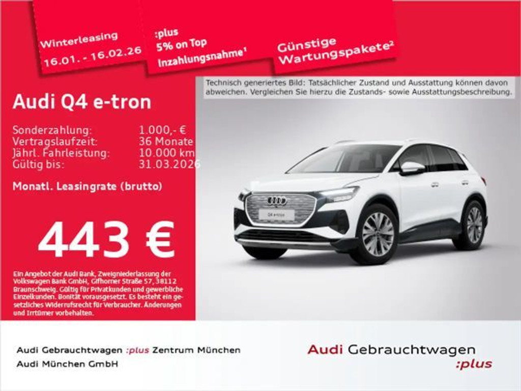 Audi Q4 e-tron 2024 Elektrisch