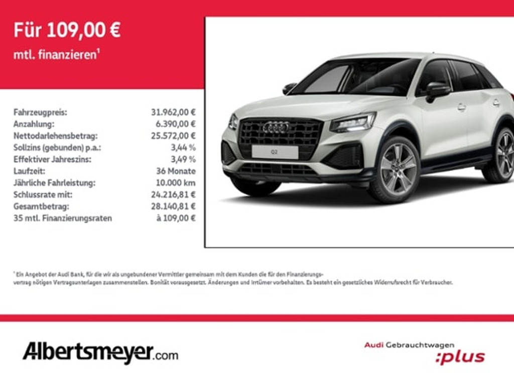 Audi Q2 2025 Benzine