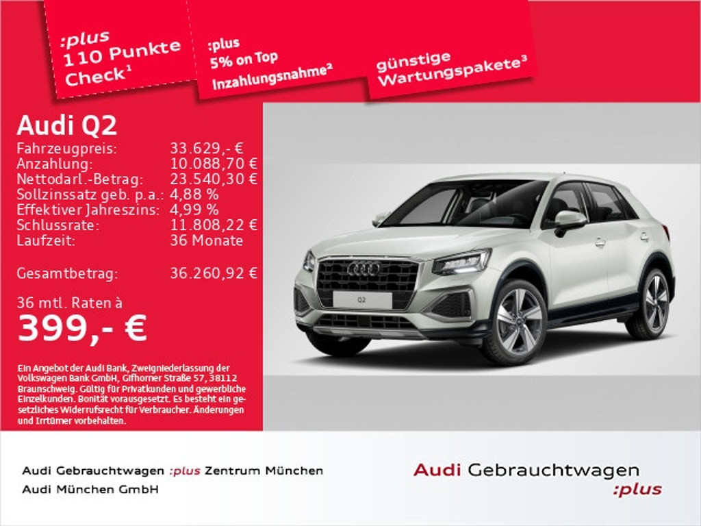 Audi Q2 2025 Benzine