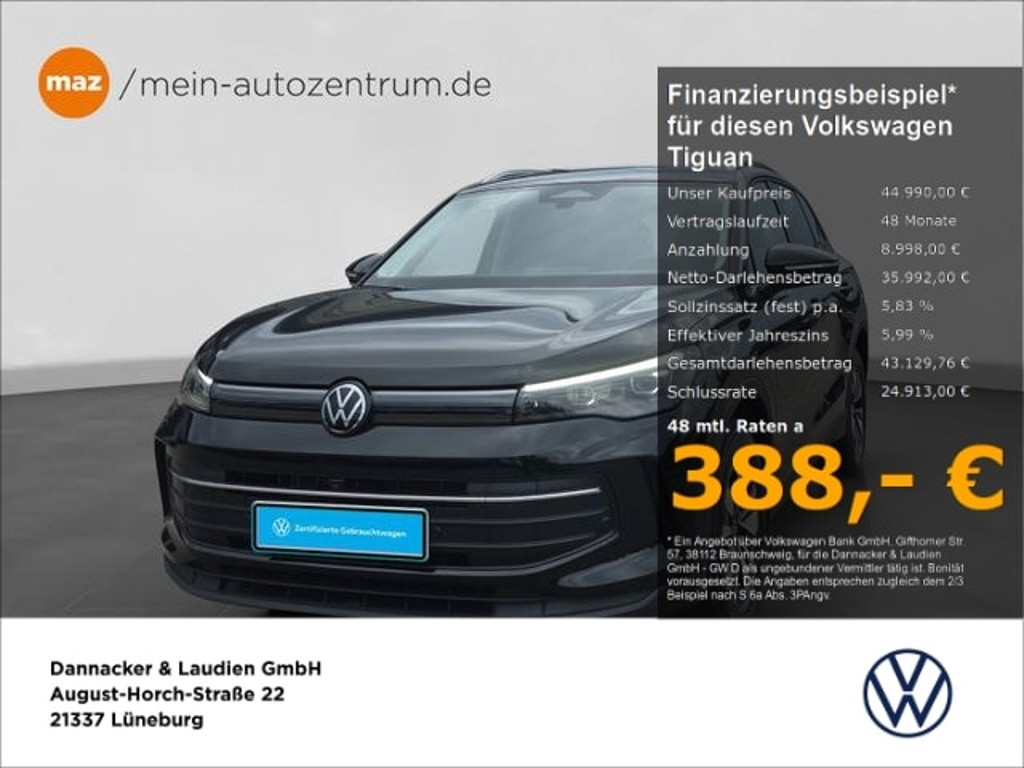 Volkswagen Tiguan 2025 Benzine