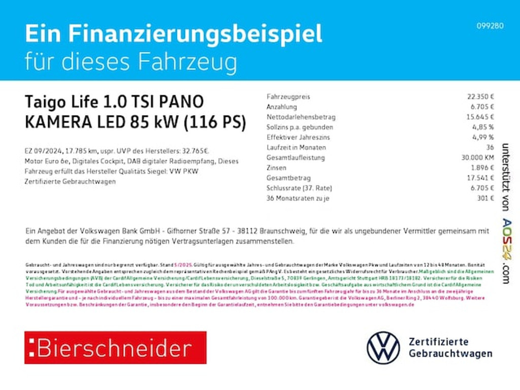 Volkswagen Taigo 2024 Benzine