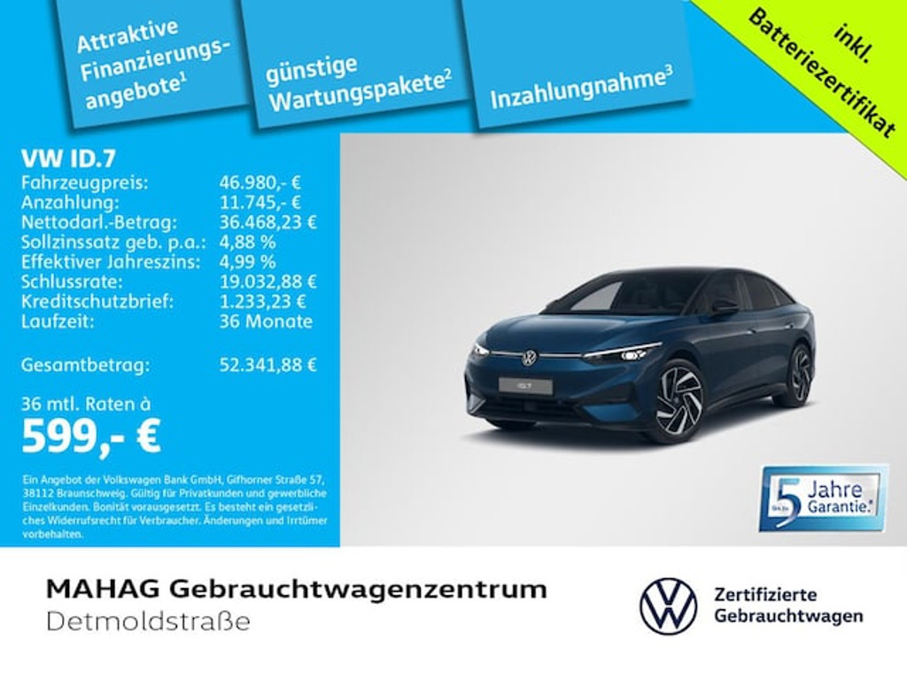 Volkswagen ID.7 2024 Elektrisch