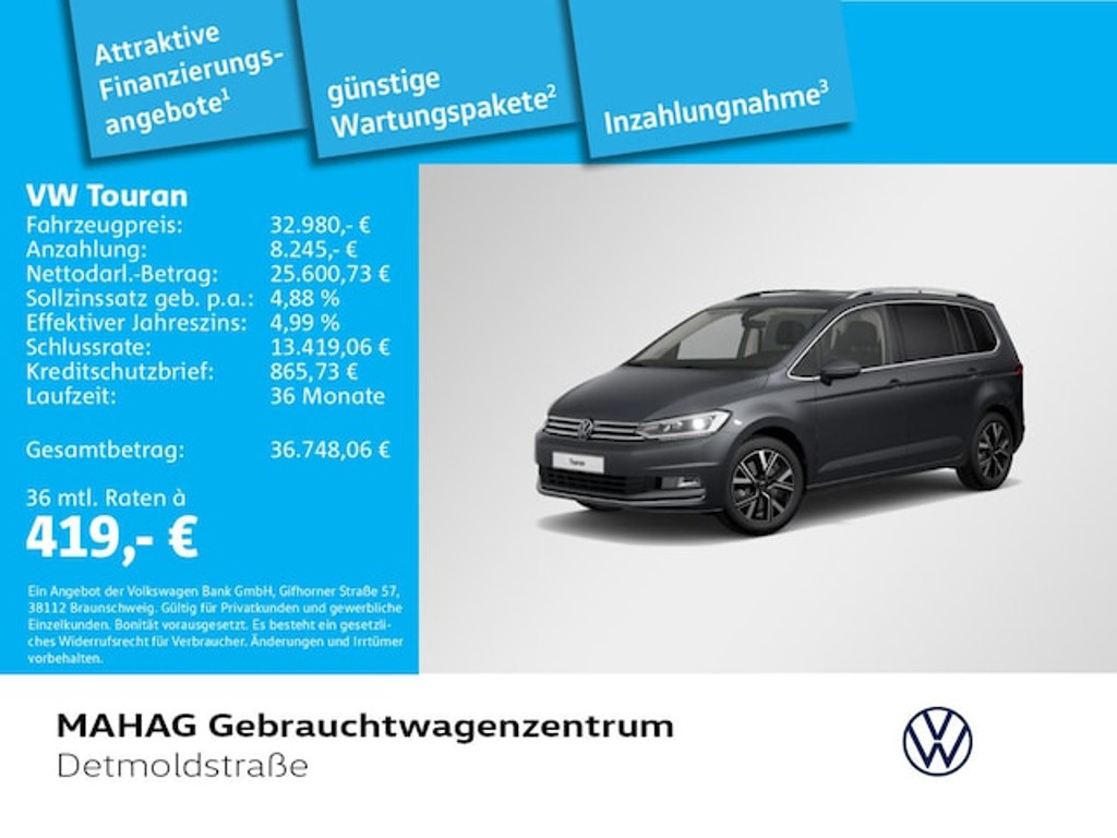 Volkswagen Touran 2023 Benzine